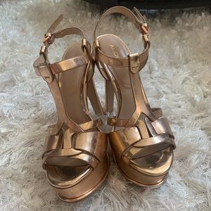 ALDO Rose Gold Heels - size 6.5